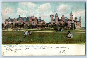 1907 Dayton Ohio OH Tuck Postcard Hospitals National Military Home Building