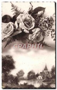 Old Postcard Fantasy Flowers