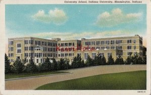 Postcard University School Indiana University Bloomington Indiana IN