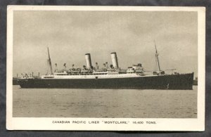 dc734 - Steamer MONTCLARE 1930s. Canada. Postcard