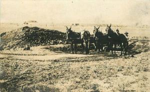 C-1910 Farm Agriculture Horse Team Equipment RPPC Photo Postcard 5297