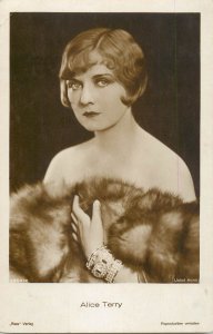 Cinema history film star actress postcard glamor beauty Alice Terry