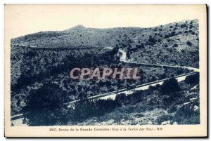 Old Postcard Route De La Grande Corniche Nice La Turbie by Eze