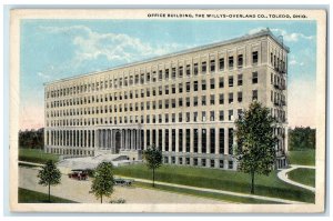 1919 Office Building Willys-Overland Co. Exterior Toledo Ohio Vintage Postcard