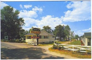 Old Orchard Beach ME Guay's Village Cottages Old Cars Postcard