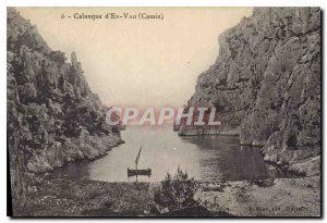 Old Postcard Calanque En Vau Cassis