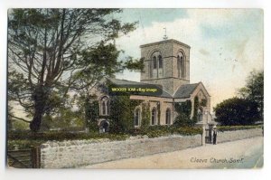 cu0189 - Cleeve Church , Somerset - postcard