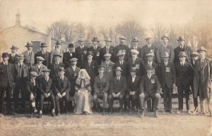 Burwell England Rememberance Day Real Photo Vintage Postcard AA10089