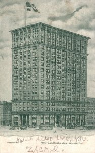 1906 Historical Landmark Candler Building Atlanta Georgia GA Posted Postcard