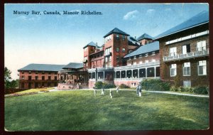 dc1227 - MURRAY BAY Quebec Postcard 1910s Manoir Richelieu