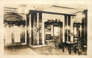 RPPC; Front Hall Y.W.C.A. St. Paul MN Victorian Interior Rooms, Unposted