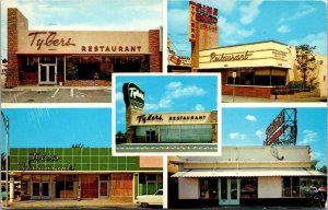 Vtg Miami Florida FL Tylers Restaurants Multi View 5 Locations 1950s Postcard