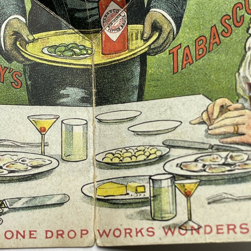 RARE - McIHENNY'S TABASCO SAUCE - METAMORPHIC - VICTORIAN TRADE CARD