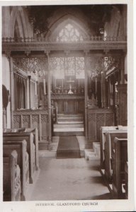 Norfolk Postcard - Interior - Glandford Church - Ref 3227A