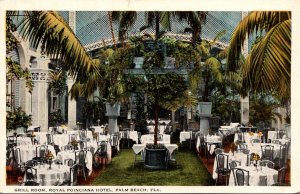 Florida Palm Beach Hotel Royal Poinciana Grill Room 1924 Curteich