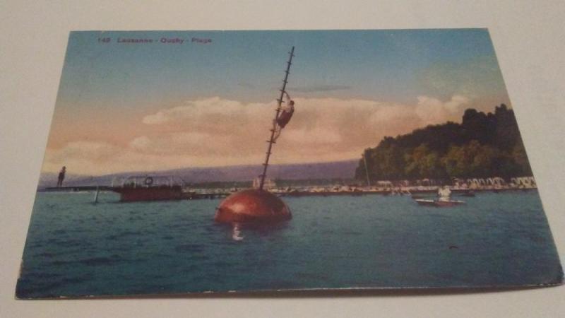 POSTCARD,SWITZERLAND,LAUSANNE,OUCHY-PLAGE 1910 $10 OR BEST O