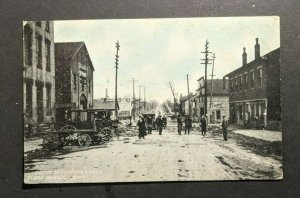 Mint Vintage Front St Hamilton Ohio Flood Damage Picture Postcard