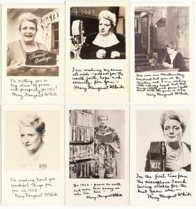 Mary Margaret McBride Radio Show Lot of 12 Real Photo Postcards 1938-1952