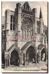 Old Postcard North Portal Chartres De La Cathedrale