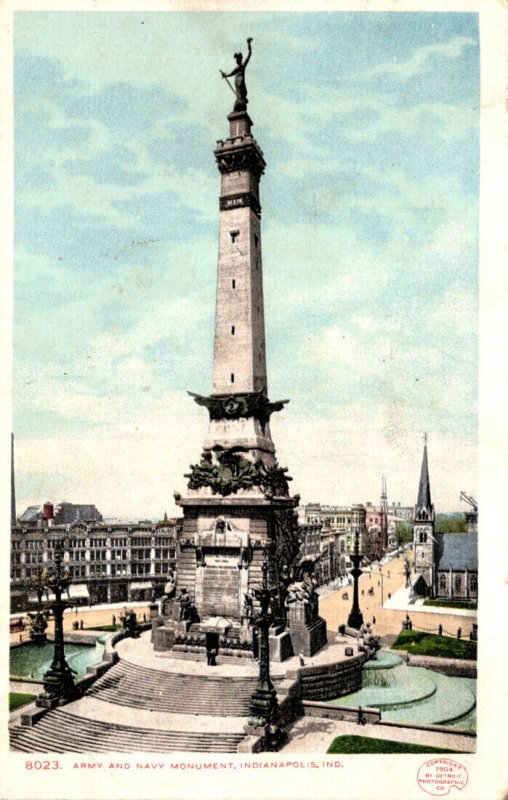 Indiana Indianapolis Army and Navy Monument Detroit Publishing