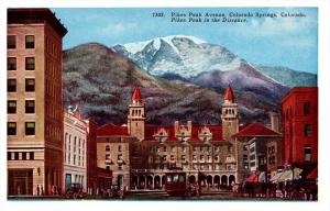 Colorado Colorado Springs  Pikes Peak Avenue , Trolley