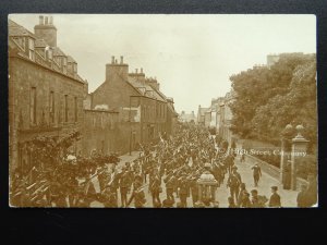 WW1 Cromarty High Street AUSTRALIAN INFANTRY c1915 RP Postcard by John Bain