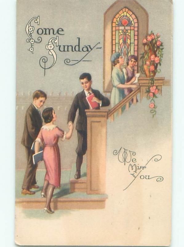 Divided-Back RELIGIOUS SCENE Christianity Postcard AB0143