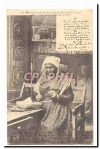 The songs Borel illustreees Old Postcard vow to Saint Yves (Sabotiere profess...