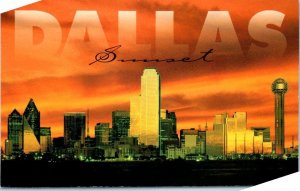 Postcard - Dallas Sunset, Texas