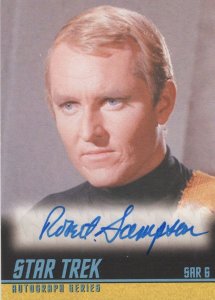 Robert Sampson Star Trek Hand Signed Autograph Card