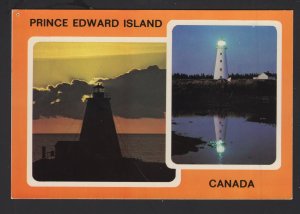 PEI Lonely Vigilance Lighthouse age old Sentinels of the Night 1980 Cont'l