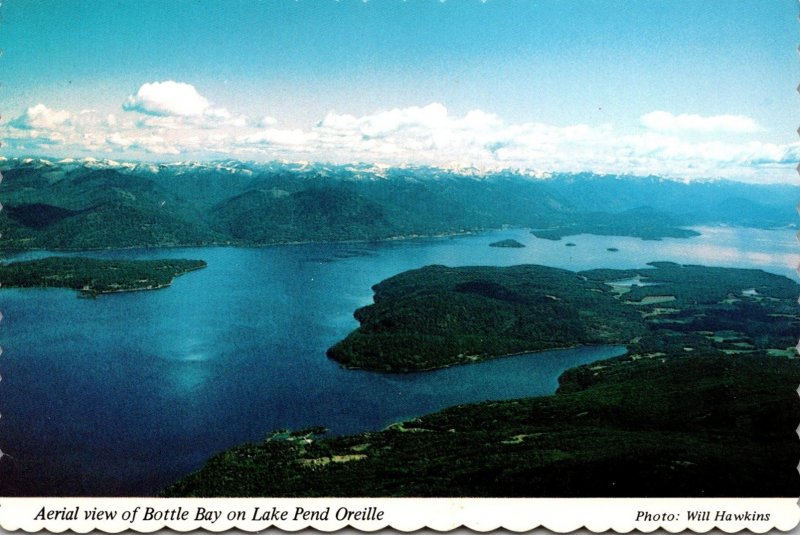 Idaho Hope Aerial View Of Bottle Bay On Lake Pend Oreille