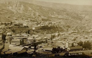 bolivia, LA PAZ, Partial View (1910s) RPPC Postcard (2)