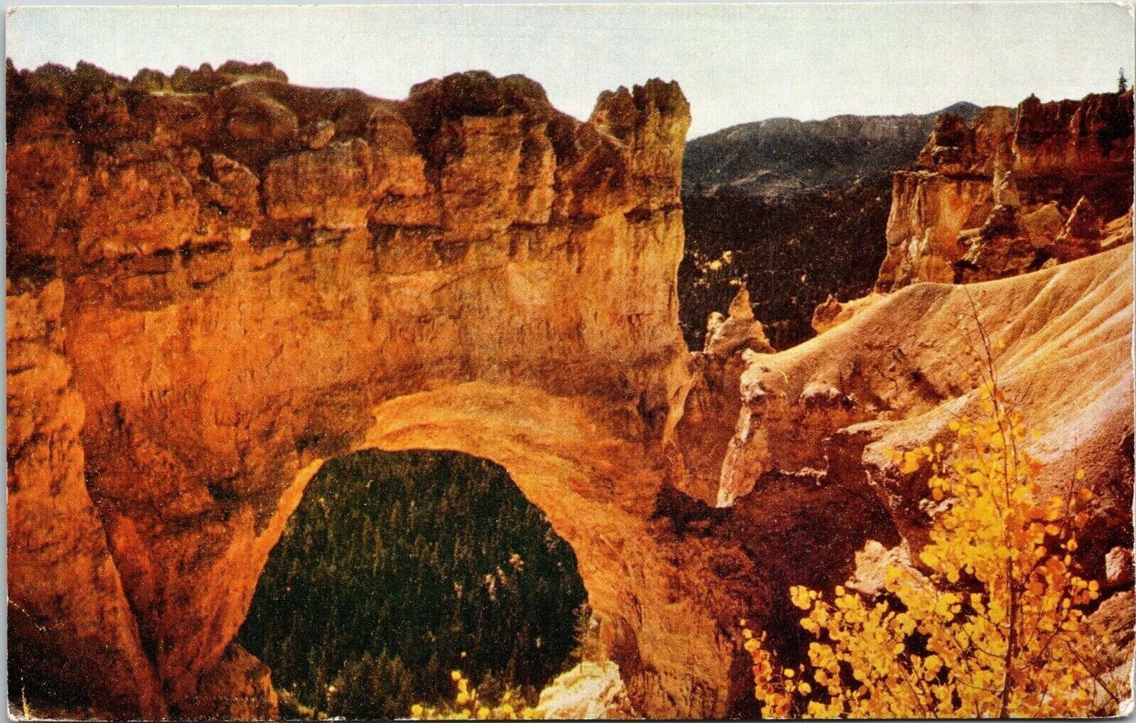 Natural Bridge Bryce Canyon National Park Wesco Color Card Mike Roberts