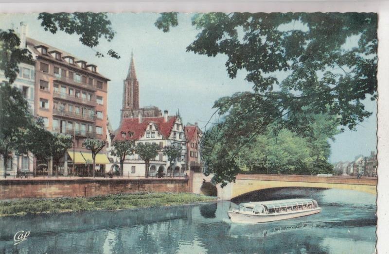 BF25477 strasbourg b r le pont ship st nicolas vue sur a france front/back image