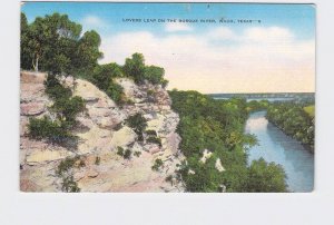 PPC POSTCARD TEXAS WACO LOVERS LEAP ON BOSQUE RIVER