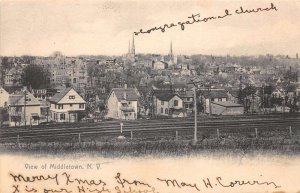 Middletown New York Birds Eye View Vintage Postcard AA84096