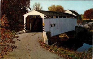 Postcard BRIDGE SCENE Between Ephrata & Akron Pennsylvania PA AK9713