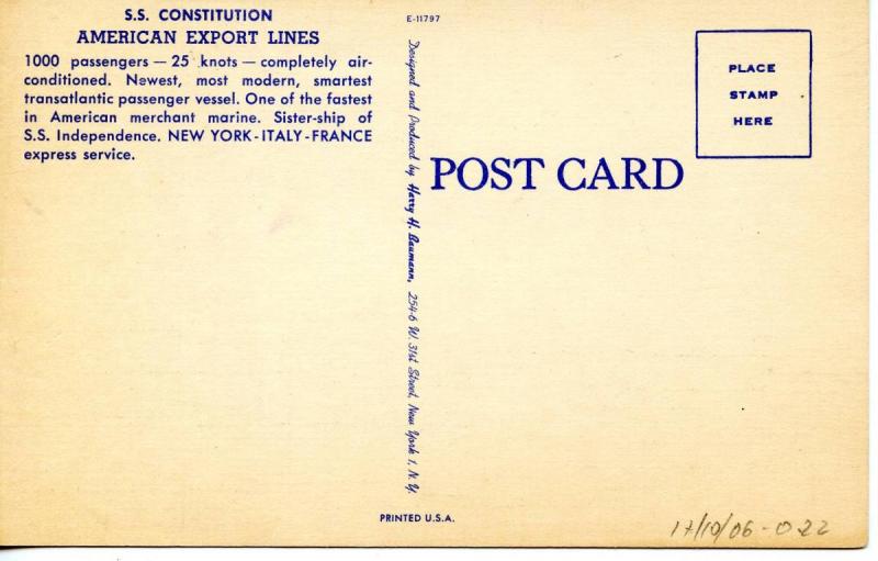 American Export Lines - SS Constitution