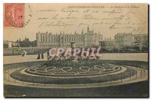 Old Postcard Saint Germain en Laye the parterre and Chateau