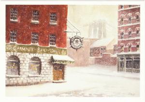Carmine's Italian Seafood Restaurant by Naima Rauam New York City Art Postcard