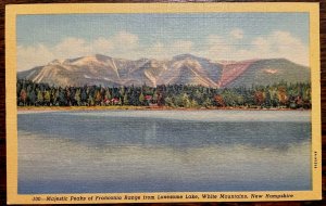 Vintage Postcard 1934 Franconia Range Lonesome Lake White Mountains NH