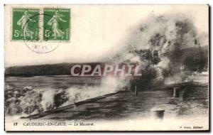 Old Postcard Caudebec en Caux The Bore