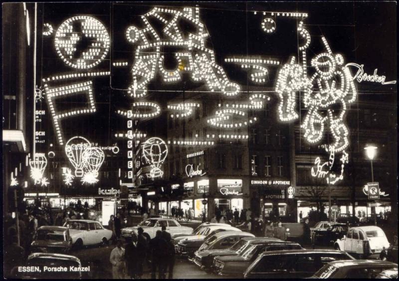 germany, ESSEN, 20 Jahre Essener Lichtwochen, Porsche Kanzel (1963) Illumination