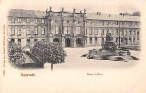 Bayreuth Germany Neues Schloss New Castle Antique Postcard (J34863)