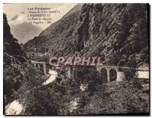 Postcard Old Road Cauterets Pierrefitte The Bridge Meyaba