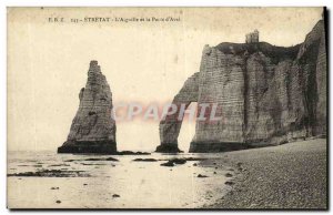 Old Postcard Etretat The Needle and the Porte d'Aval