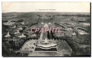 Old Postcard Panorama of Versailles