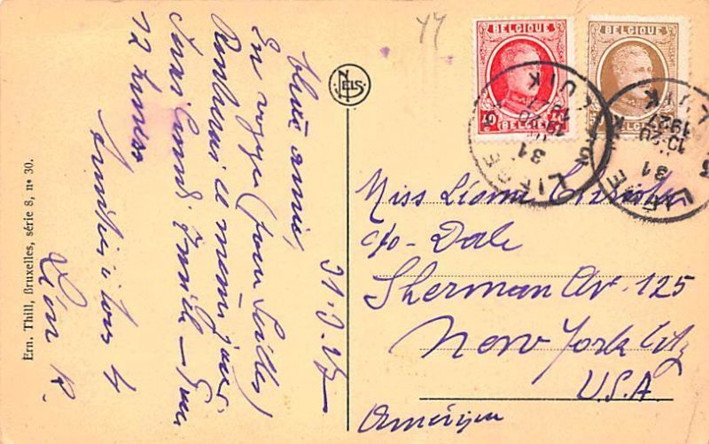 La Passerelle et la Poste Liege Belgium 1927 