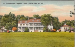 Charlestown West Virginia Funkhousers Claymont Court Postcard Z29